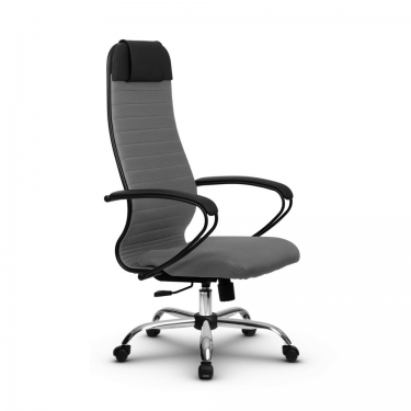 Кресло офисное Метта МЕТТА B 1b 21/K130, Основание 17833 Комплект 2 Светло-серое