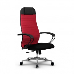 Кресло офисное МЕТТА B 1b 21/K130, Основание 17834 Комплект 3 Красное Черное