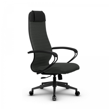 Кресло офисное Метта МЕТТА B 1b 21/K130, Основание 17832 Комплект 4 Темно-серое