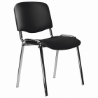 Стул BRABIX STAFF Iso Lite CF-008, хром, кожзам черный Z-11