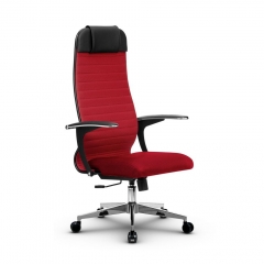Кресло офисное МЕТТА B 1b 21/U158, Основание 17834 Комплект 3 Красное