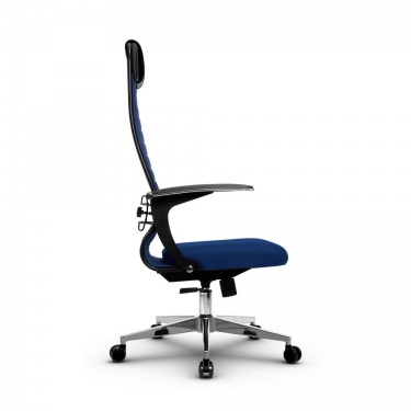 Кресло офисное Метта МЕТТА B 1b 21/U158, Основание 17834 Комплект 3 Синее