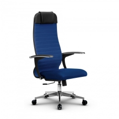 Кресло офисное МЕТТА B 1b 21/U158, Основание 17834 Комплект 3 Синее