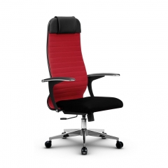 Кресло офисное МЕТТА B 1b 21/U158, Основание 17834 Комплект 3 Красное Черное