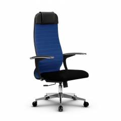 Кресло офисное МЕТТА B 1b 21/U158, Основание 17834 Комплект 3 Синее Черное