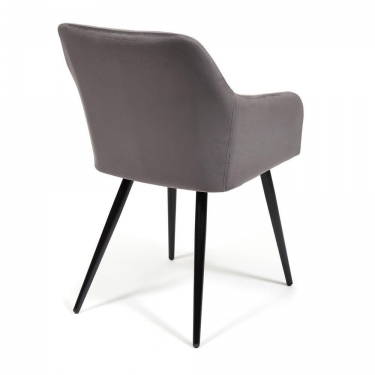 Кресло Tetchair BEATA mod. 8266 металл/ткань, 56х60х82 см, серый G-062-40/черный