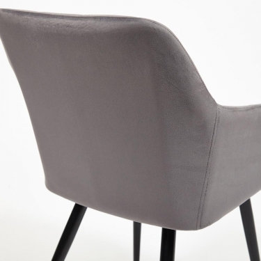 Кресло Tetchair BEATA mod. 8266 металл/ткань, 56х60х82 см, серый G-062-40/черный
