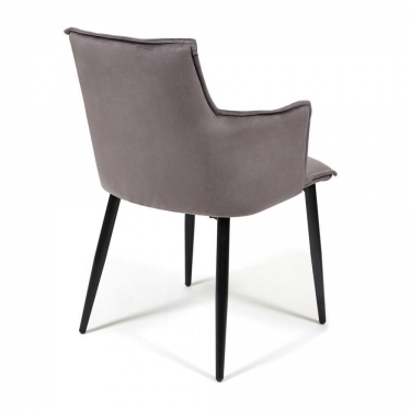 Кресло Tetchair SASKIA mod. 8283 металл/ткань, 55 х 61 х 85см, серый G-062-40/черный