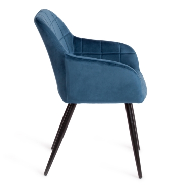 Кресло Tetchair BEATA mod. 8266 металл/ткань, 56х60х82 см, синий G062-48/черный