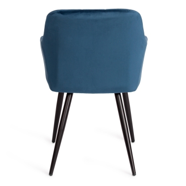 Кресло Tetchair BEATA mod. 8266 металл/ткань, 56х60х82 см, синий G062-48/черный