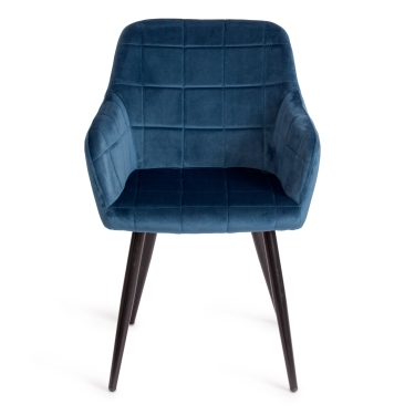 Кресло Tetchair BEATA mod. 8266 металл/ткань, 56х60х82 см, синий G062-48/черный