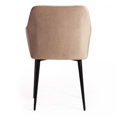 Кресло Tetchair BREMO mod. 708 ткань/металл, 58х55х83 см, высота до сиденья 48 см, бежевый barkhat 5/черный