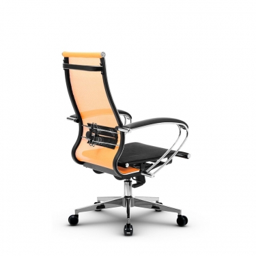 Кресло офисное Метта МЕТТА B 2m 9/K131, Основание 17834 Комплект 3 Оранжевое Черное