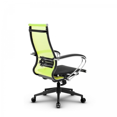 Кресло офисное Метта МЕТТА B 2m 9/K131, Основание 17832 Комплект 4 Лайм Черное
