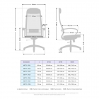 Кресло офисное МЕТТА B 1m 15/K131, Основание 17834 Комплект 3 Черное
