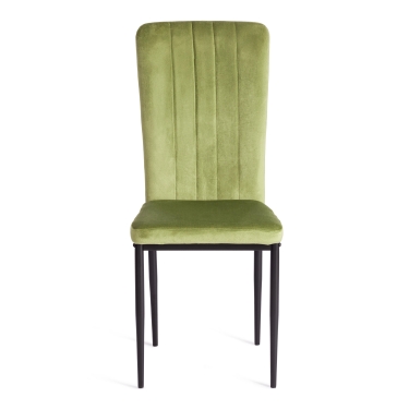 Стул Tetchair VERTER mod. 37 металл/вельвет, 43 х 41 х 96 см, Green зеленый HLR54 / черный