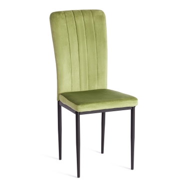 Стул Tetchair VERTER mod. 37 металл/вельвет, 43 х 41 х 96 см, Green зеленый HLR54 / черный