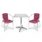 Комплект мебели LFT-3099F/T3125-60x60 Bordo 2Pcs