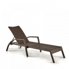 Шезлонг-лежак плетеный Афина-мебель A30A-W53 Brown