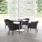 Комплект плетеной мебели Афина-мебель T605SWT/Y350B-W53 Brown
