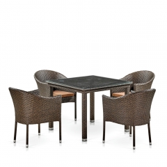 Комплект плетеной мебели T257A/Y350A-W53 4PCS Brown