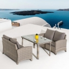 Комплект плетеной мебели Афина-мебель T51A/S58B-W85 Latte