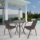 Комплект мебели Афина-мебель Асоль-5 LRC01/LRT01-D60 Dark Brown 2Pcs