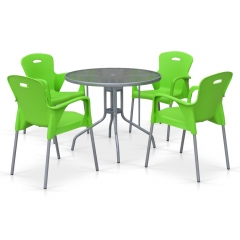 Комплект мебели для кафе TD90/XRF065BG-Green 4Pcs