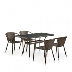 Комплект плетеной мебели T286A/Y137C-W53 Brown 4Pcs