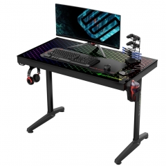 Геймерский стол с RGB подсветкой Eureka GTD-I43 Explorer Edition