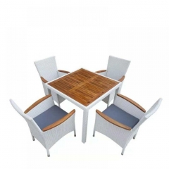 Комплект плетеной мебели AFM-440A 90x90 4Pcs White