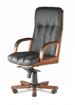 Кресло с высокой спинкой Бонн D100 Черное 107