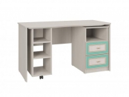 Стол компьютерный Олмеко ПКС-5 Вудлайн кремовый Аруша венге Кожа мята