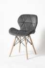 Стул кухонный Eames SC-026 вельвет Серый