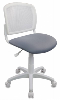 Кресло детское Бюрократ CH-W296NX/15-48 Белый Серый