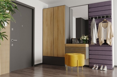 Пуф SILVA Кантри Ультра Мустард