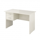 Стол однотумбовый Монолит Канцлер КЦ06.38 левый Скандинавское дерево белое