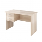 Стол однотумбовый Монолит Канцлер КЦ06.39 левый Бук артизан перламутровый