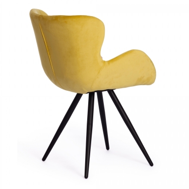 Кресло Tetchair BOEING mod. 9120 металл/вельвет, 42x58x84.5x47см, желтый HLR 40/черный