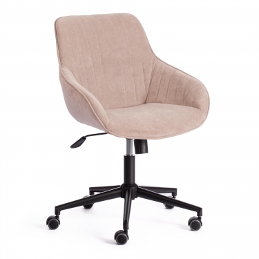 Кресло офисное Tetchair DUBLIN велюр Clermon, бежевый, 40