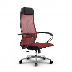 Кресло офисное МЕТТА B 1m 12/K131, Основание 17834 Комплект 3 Красное