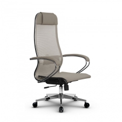 Кресло офисное Метта МЕТТА B 1m 12/K131, Основание 17834 Комплект 3 Темно-бежевое