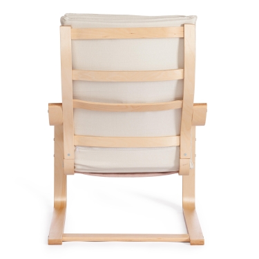 Кресло Tetchair BIENSDORF mod. 08 дерево, натуральный хлопок , 67 x 86 x 95см, natural натуральный A 1/натуральный
