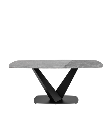 Стол обеденный Stool group Аврора, 180х90, керамика черная