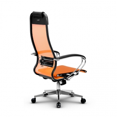 Кресло офисное Метта МЕТТА B 1m 4/K131, Основание 17834 Комплект 3 Оранжевое