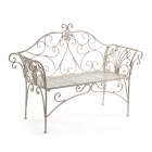 Скамья Tetchair Secret de Maison BEAUJOLAIS mod. PL08-8574 металл, 136х46х96см, белый антик antique white