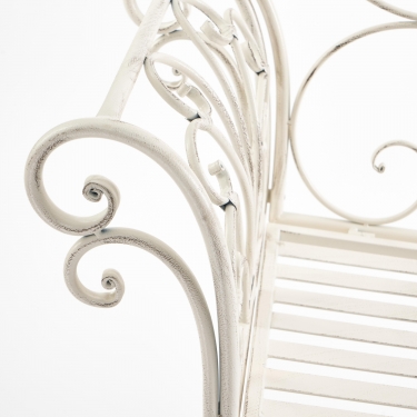Скамья Tetchair Secret de Maison BEAUJOLAIS mod. PL08-8574 металл, 136х46х96см, белый антик antique white
