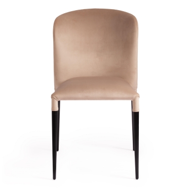 Стул Tetchair ALVOR mod. 715 ткань/металл, 48х65х86 см, высота до сиденья 51 см, бежевый barkhat 5/черный