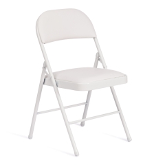 Стул складной Tetchair FOLDER mod. 3022G металл / экокожа, white белый / white белый