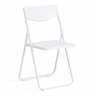 Стул складной Tetchair FOLDER mod. 3016 каркас металл, сиденье/спинка пластик, white белый